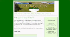Desktop Screenshot of ettrickgolf.com